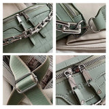 Crocodile Waist Bag Thick Chain Shoulder Bag Female Belt Bag Fanny Pack