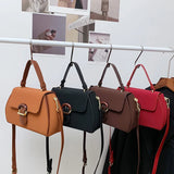 Vintage Crossbody Bag for Women PU Leather Ladies Handbag