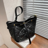 Soft PU Leather Shoulder Bag For Women Bag Diamond Lattice Messenger Bag