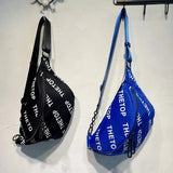 Waterproof Nylon Women Crossbody Bag Letter Print Female Chest Bags
