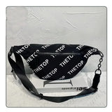 Waterproof Nylon Women Crossbody Bag Letter Print Female Chest Bags
