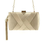 Stylish Multi-Color Tassel Wedding Clutch Purse Silk Handbag