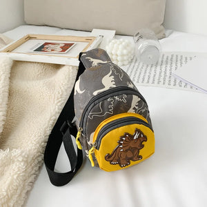 Dinosaur Crossbody Bags Cartoon Purses Canvas Phone Bags