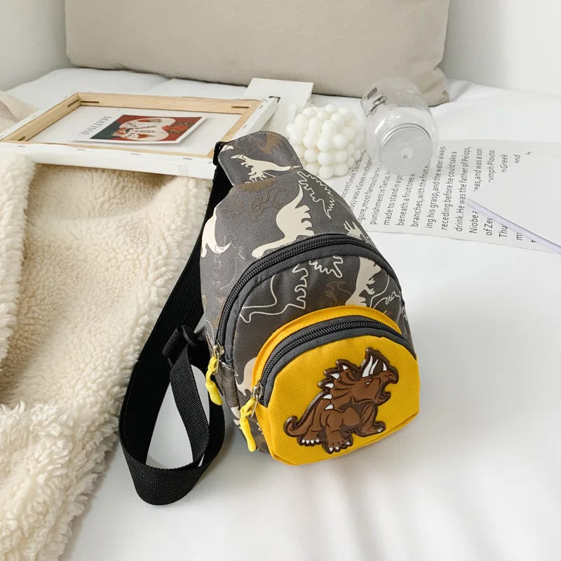 Dinosaur Crossbody Bags Cartoon Purses Canvas Phone Bags