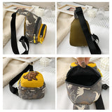 Dinosaur Crossbody Bags Cartoon Purses Canvas Phone Bags