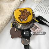 Dinosaur Crossbody Bags Cartoon Purses Canvas Phone Bags