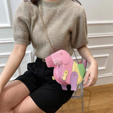 Dinosaur Rivets Women's Shoulder Chain Bag Tote