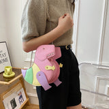 Dinosaur Rivets Women's Shoulder Chain Bag Tote