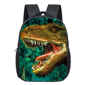 Kids Dino Dragon Backpack School Bags Boys Girls Book Bag