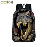 Dinosaur Magic Dragon Backpack for Teens School Bags Kids Daypack