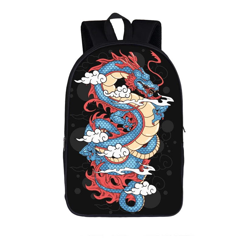 Dinosaur Magic Dragon Backpack for Teens School Bags Kids Daypack