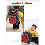 Dinosaur Print Children Backpack 3D Printing Boy Girl School Bags Gift