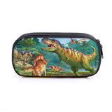 Dinosaur Print Cosmetic Cases Pencil Box Boys Girls T. Rex Pencil Bags