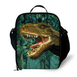 Dinosaur Print Kids Lunch Bag Insulated Lunchbox Small Cooler Bag for Boys