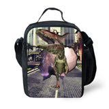 Dinosaur Print Kids Lunch Bag Insulated Lunchbox Small Cooler Bag for Boys