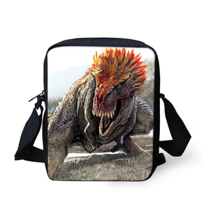 Dinosaur Style Pattern Kids Messenger Bag Shoulder Bag