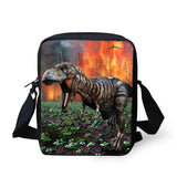 Dinosaur Style Pattern Kids Messenger Bag Shoulder Bag