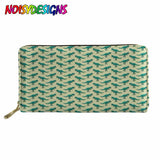 Dinosaurs Wallet for Credit Cards Portable Fairy PU Leather Purse Animals Wallet