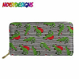 Dinosaurs Wallet for Credit Cards Portable Fairy PU Leather Purse Animals Wallet