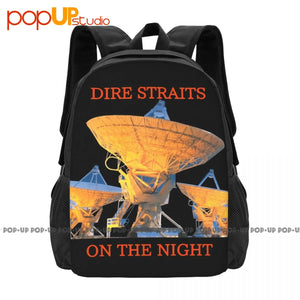 Dire Straits On The Night Poster Backpack Large Capacity Gym Schoolbag