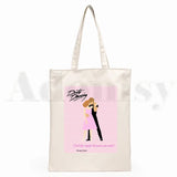 Dirty Dancing Hip Hop Cartoon Print Shopping Bag