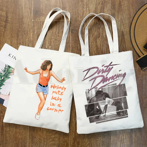Dirty Dancing Hip Hop Cartoon Print Shopping Bag