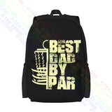 Disc Golf Dad By Par Large Capacity Backpack Shoe Bag