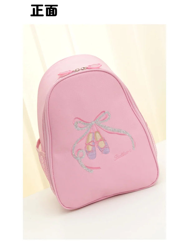 Sequins Pink Ballet Bag For Girls Children Ballet Bags Kids Dance Backpack