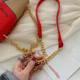 Women's Shoulder Bag Stitching Work Messenger Bag PU Shopping Wallet
