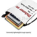Funny Dragon Cow Gym Bag Waterproof Drawstring Bags