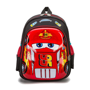 3D Car Orthopedic School Bag for Boys Waterproof Kids Backpack