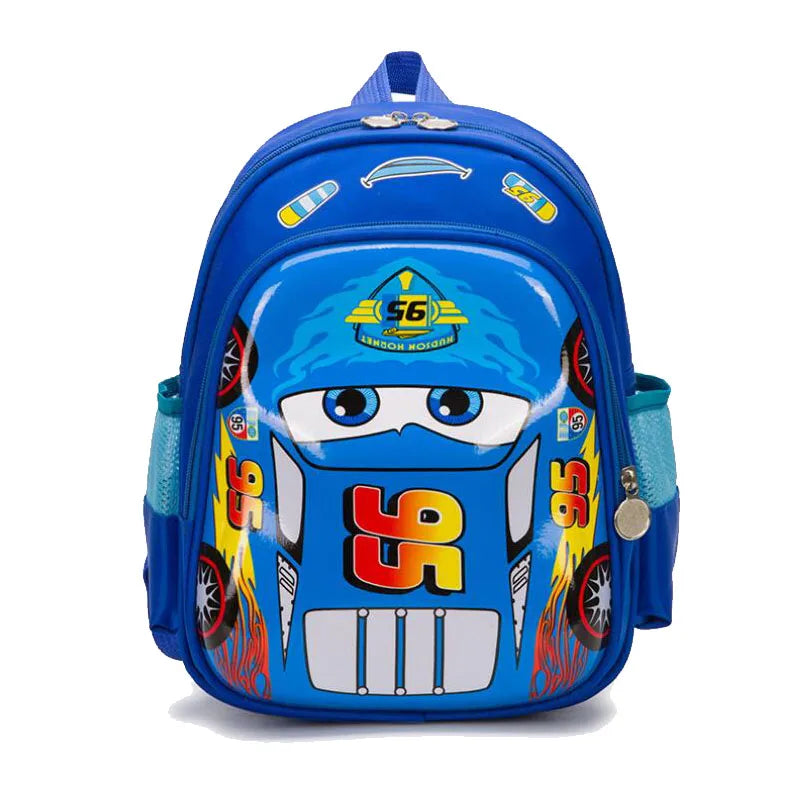 3D Car Orthopedic School Bag for Boys Waterproof Kids Backpack
