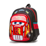 3D Car Orthopedic School Bag for Boys Waterproof Kids Backpack