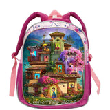 Pink Cartoon Baby Girls Schoolbag For Kindergarten Encanto Waterproof