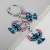 Anime Character Stitch Plush Keychains Movie Characters Car Bag Decoration