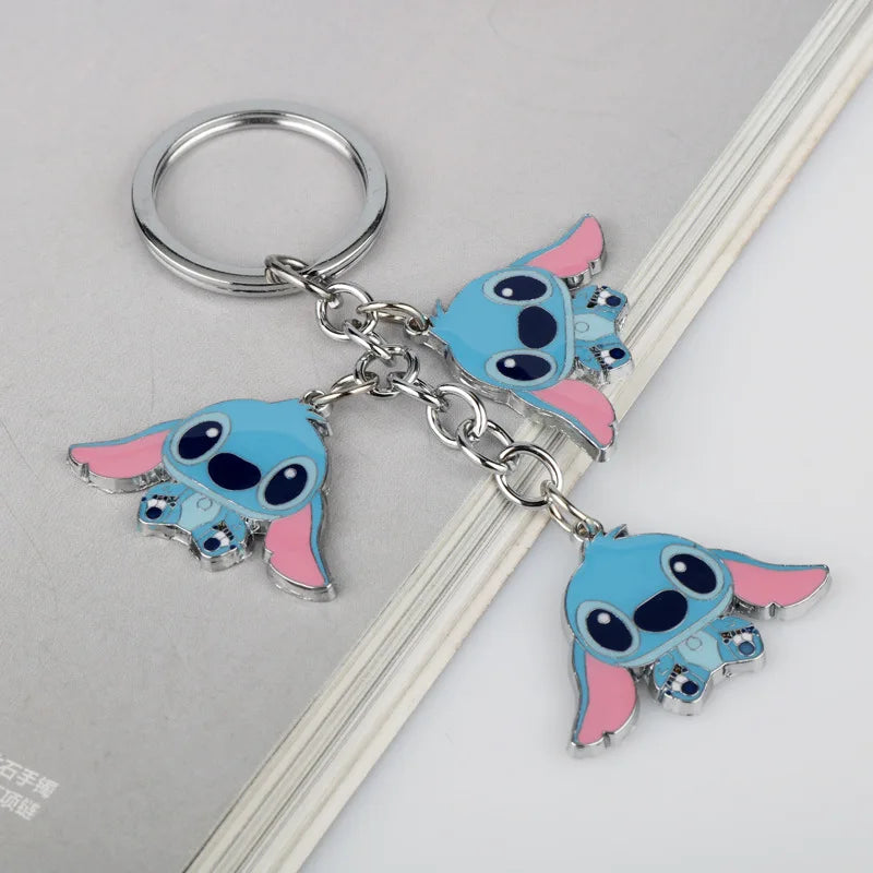 Anime Character Stitch Plush Keychains Movie Characters Car Bag Decoration