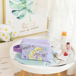 Cartoon Women's Cosmetic Bag PVC Zip Large Capacity