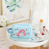 Cartoon Women's Cosmetic Bag PVC Zip Large Capacity