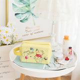Cartoon Women's Cosmetic Bag PVC Zip Large Capacity