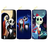 Nightmare Before Christmas Wallet Skeleton Jack Sally Print Clutch