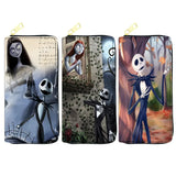 Nightmare Before Christmas Wallet Skeleton Jack Sally Print Clutch