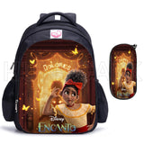 Encanto Kids Backpack Mirabel Madrigal Girls School Bags Students Princess Print