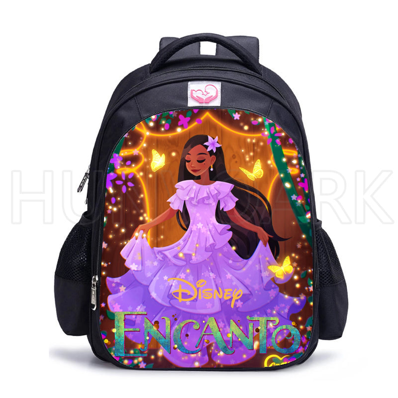 Encanto Kids Backpack Mirabel Madrigal Girls School Bags Students Princess Print