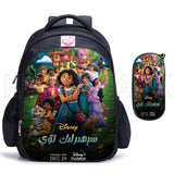 Encanto Kids Backpack Mirabel Madrigal Girls School Bags Students Princess Print