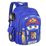 Kids 3D Car Schoolbags Backpacks For Boys 3-12 Cartoon Lightning