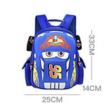 Kids 3D Car Schoolbags Backpacks For Boys 3-12 Cartoon Lightning
