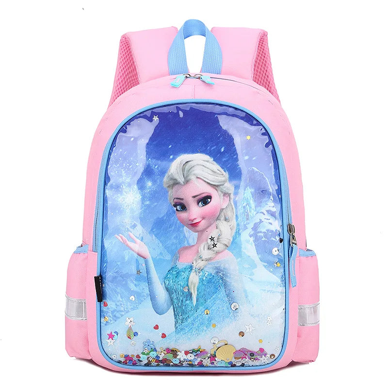 Princess Elsa School Bag for Girls Kids Bookbag Kindergarten Mochila