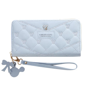 Mickey Mouse Women Wallet Long Zipper Large Capacity Hand Bag Wallet 19X10X2