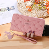 Mickey Mouse Women Wallet Long Zipper Large Capacity Hand Bag Wallet 19X10X2