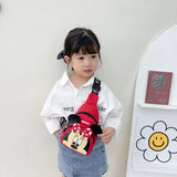Mickey Children's Waist Bag Boys Girls Chest Bag Large-capacity Messenger